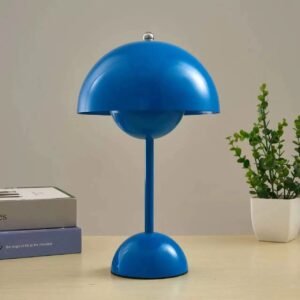 Bezprzewodowa lampa stołowa o minimalistycznym designie – Niebieski