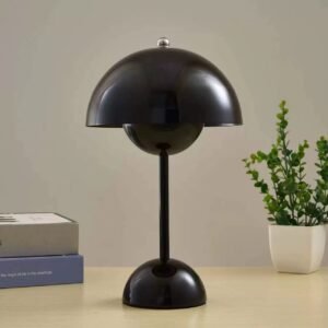 Bezprzewodowa lampa stołowa o minimalistycznym designie – Czarny